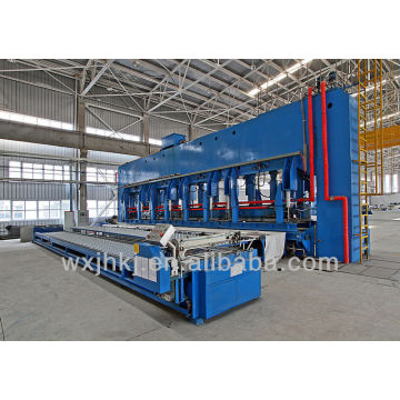 Wide-width door type vulcanizing press of rubber